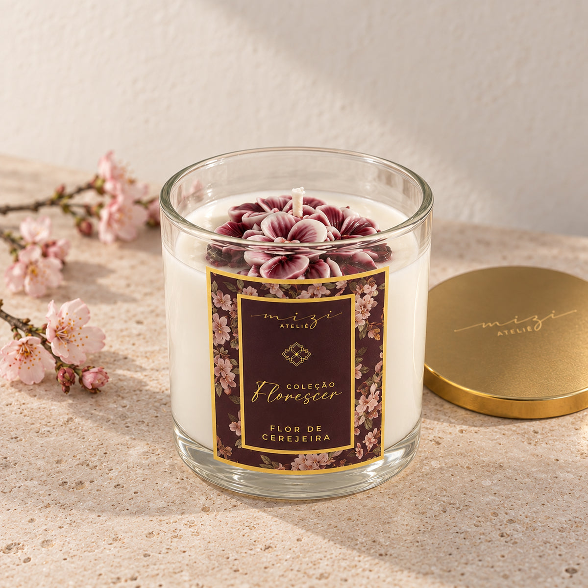 Vela Aromática Coleção Florescer 180g