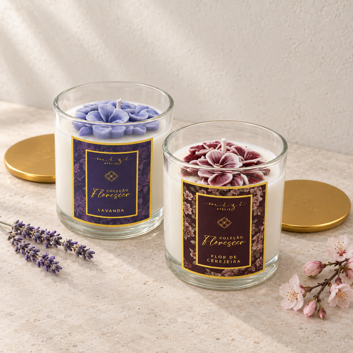 Vela Aromática Coleção Florescer 180g