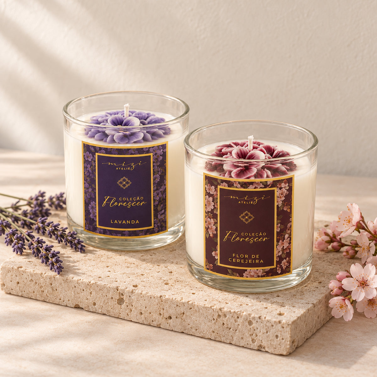 Vela Aromática Coleção Florescer 180g