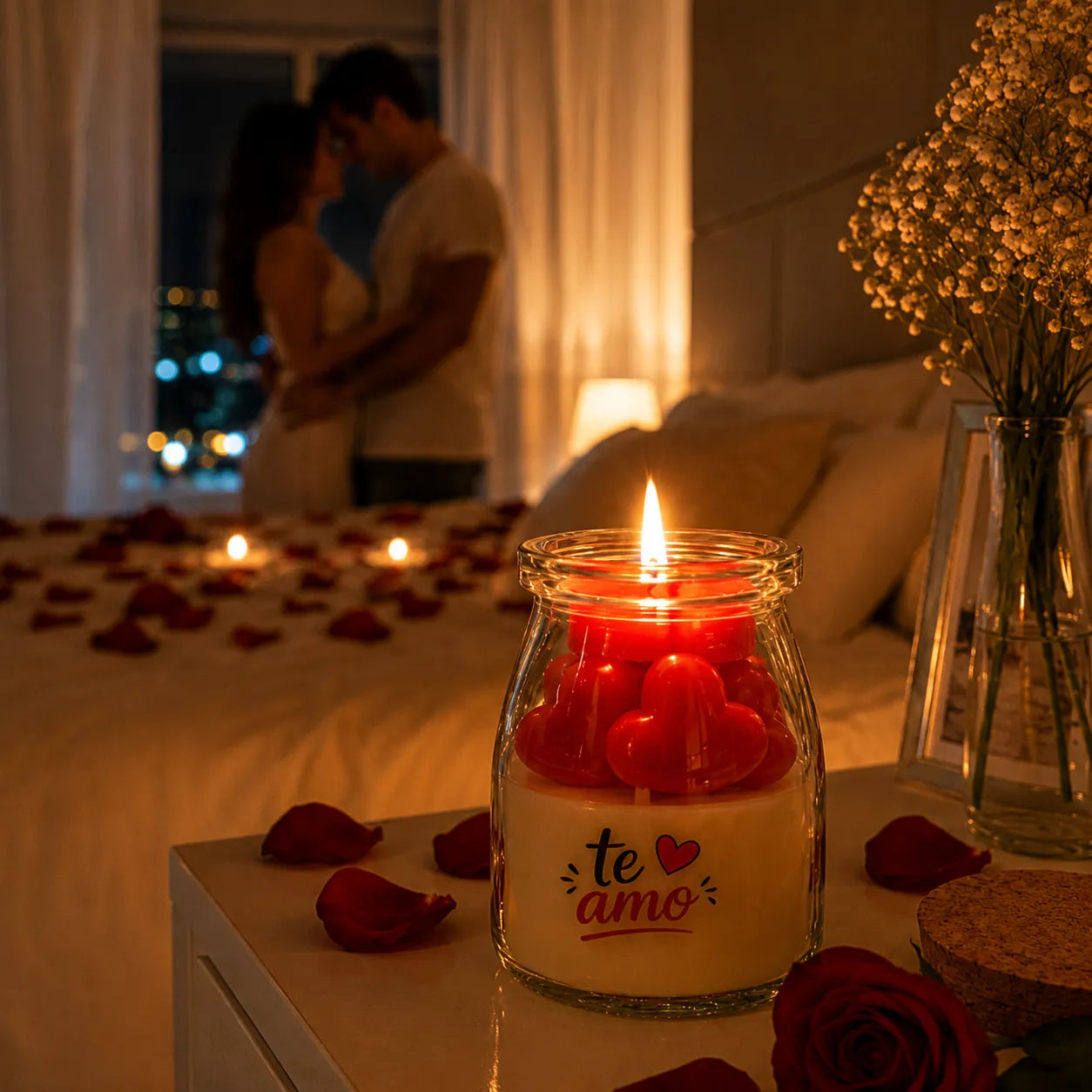 Vela Te Amo Cereja & Avelã