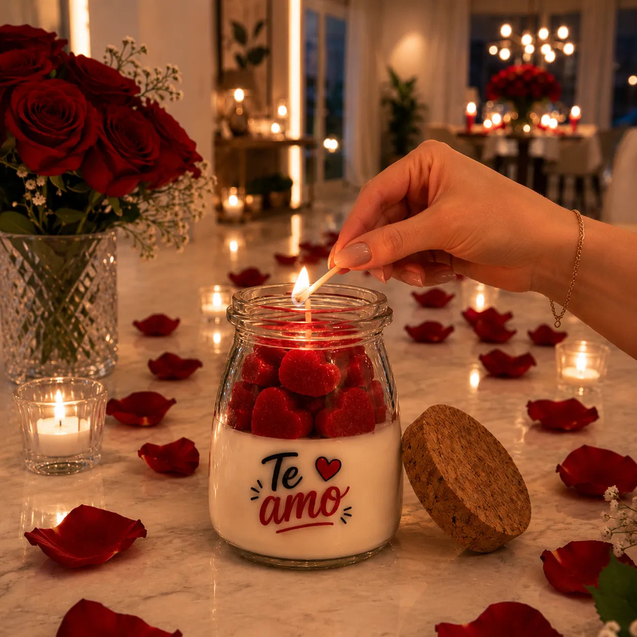 Vela Te Amo Cereja & Avelã