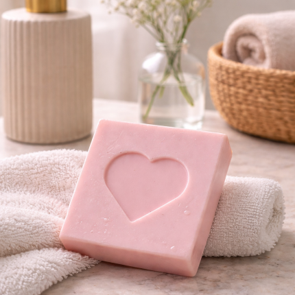 Sabonete Quadrado Coração