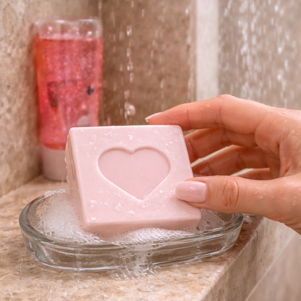 Sabonete Quadrado Coração - Imagem 4