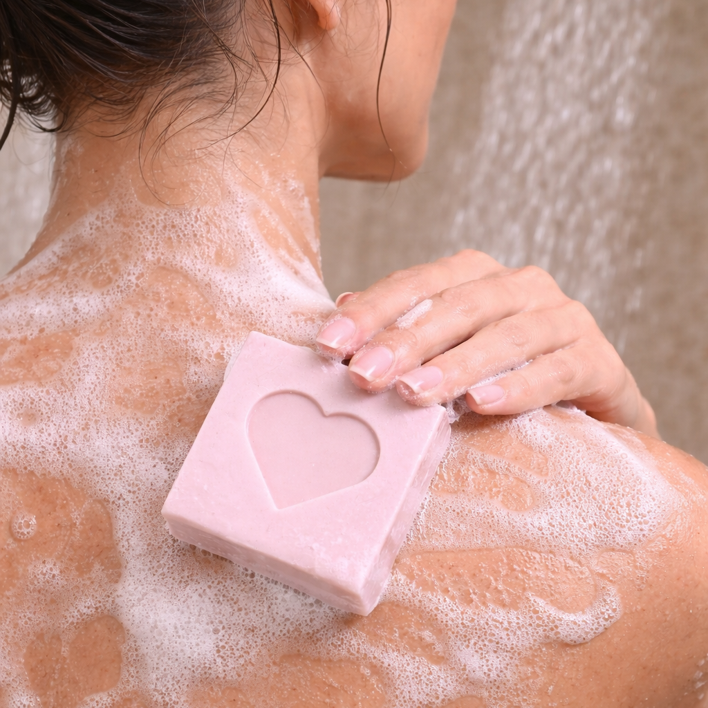 Sabonete Quadrado Coração - Imagem 3