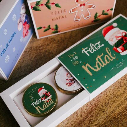 Caixa Vela Dupla Natalina