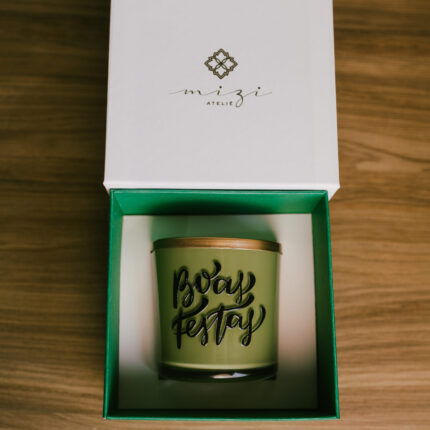 Caixa com Vela Natalina